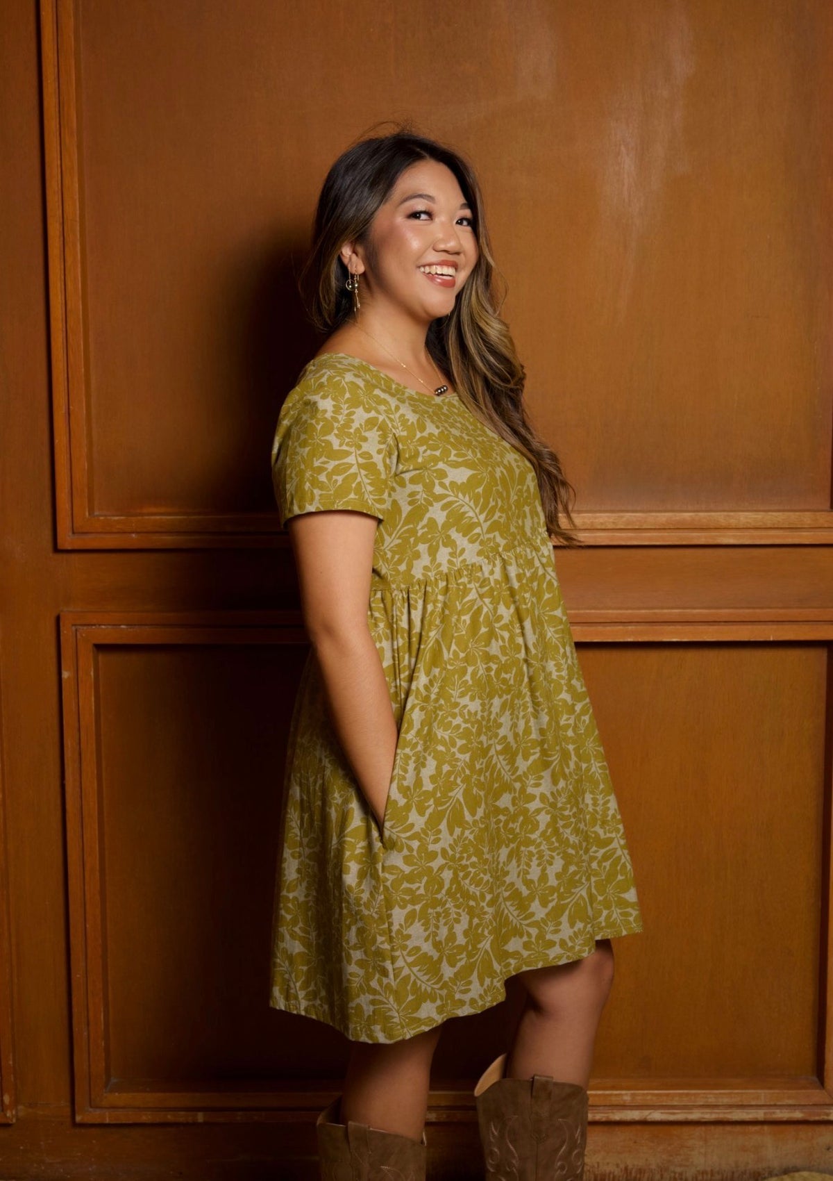 Babydoll Dress ʻŪlei in ʻŌlena