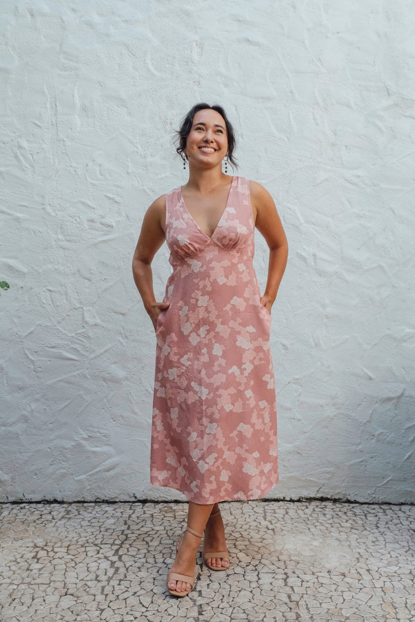 Moana Tea Dress in Liko Ola - Loke
