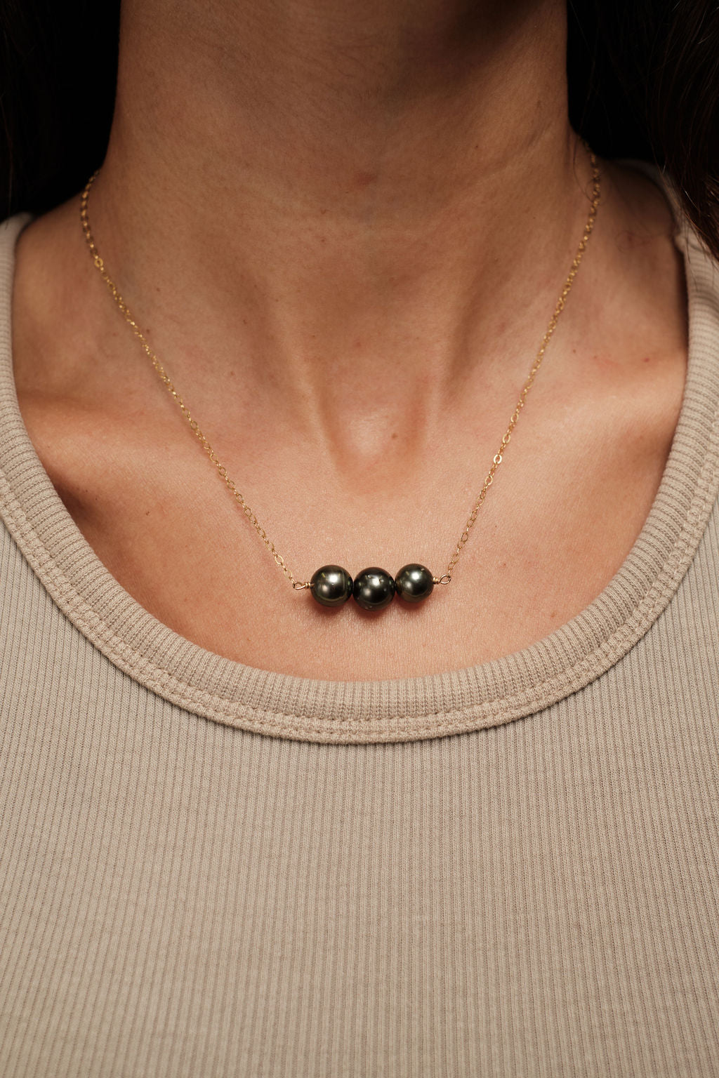 Tahitian Pearl Bar Necklace