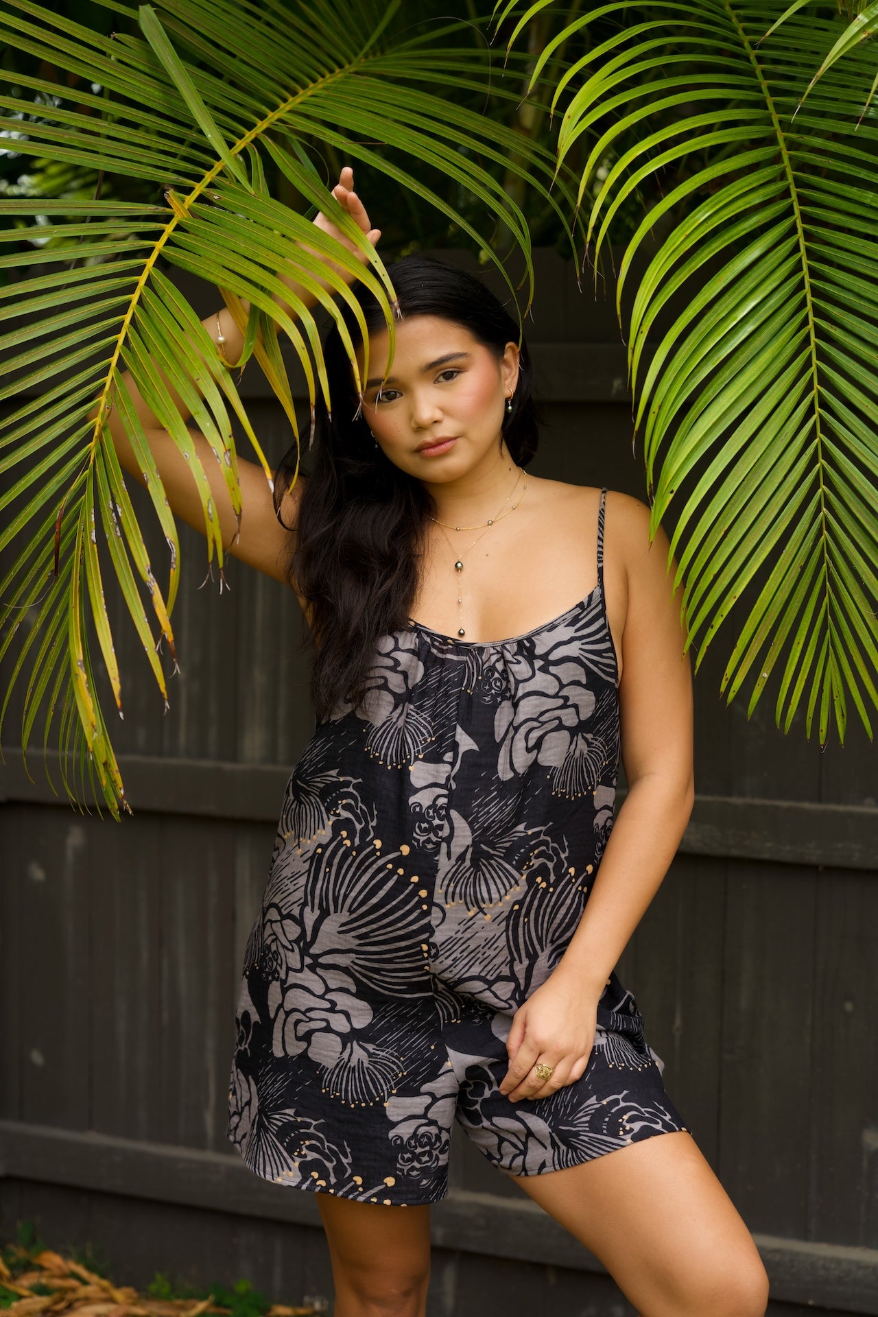 Tie-back Romper