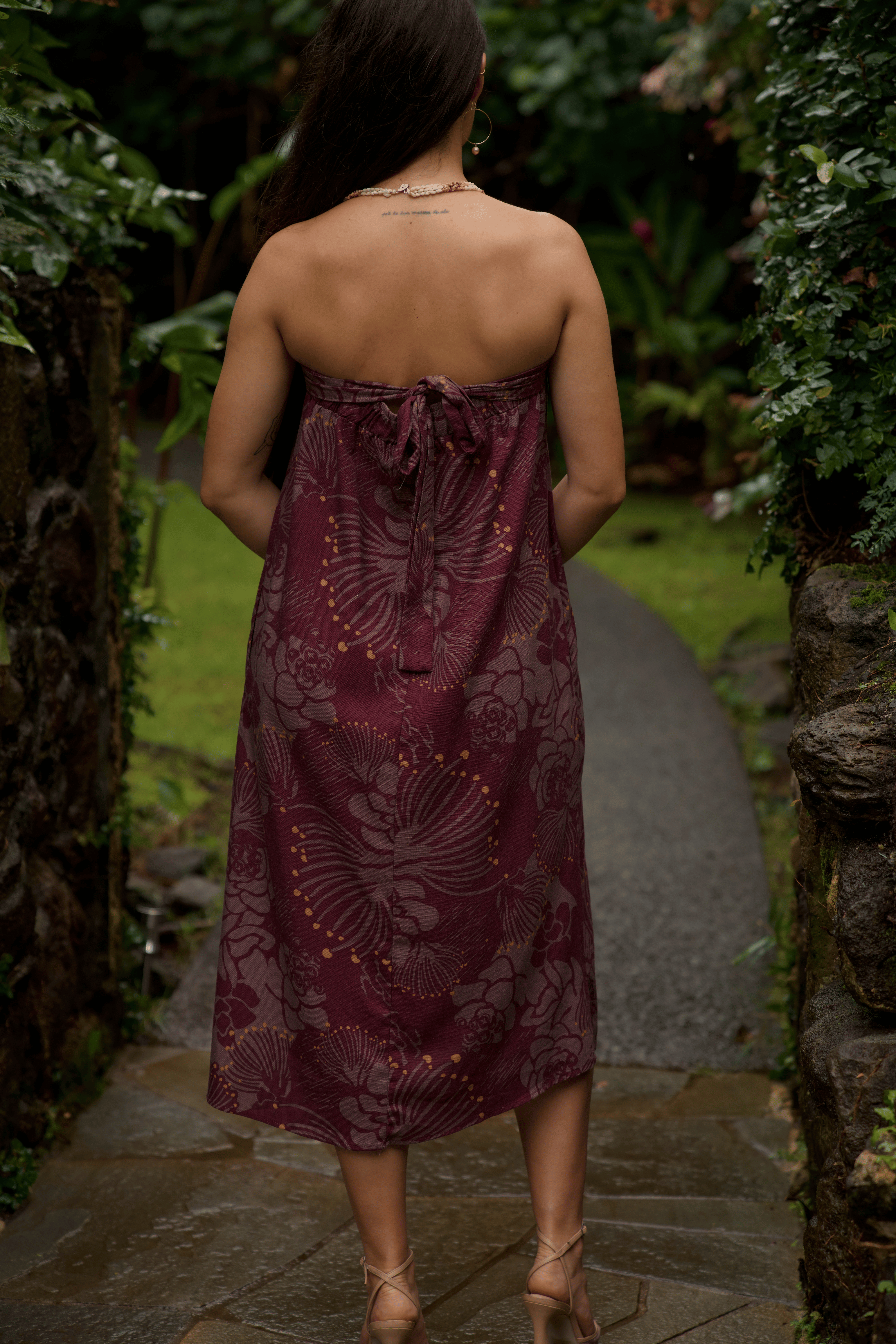 Naleo Dress ʻŌhiʻa Lehua in 'ōhelo