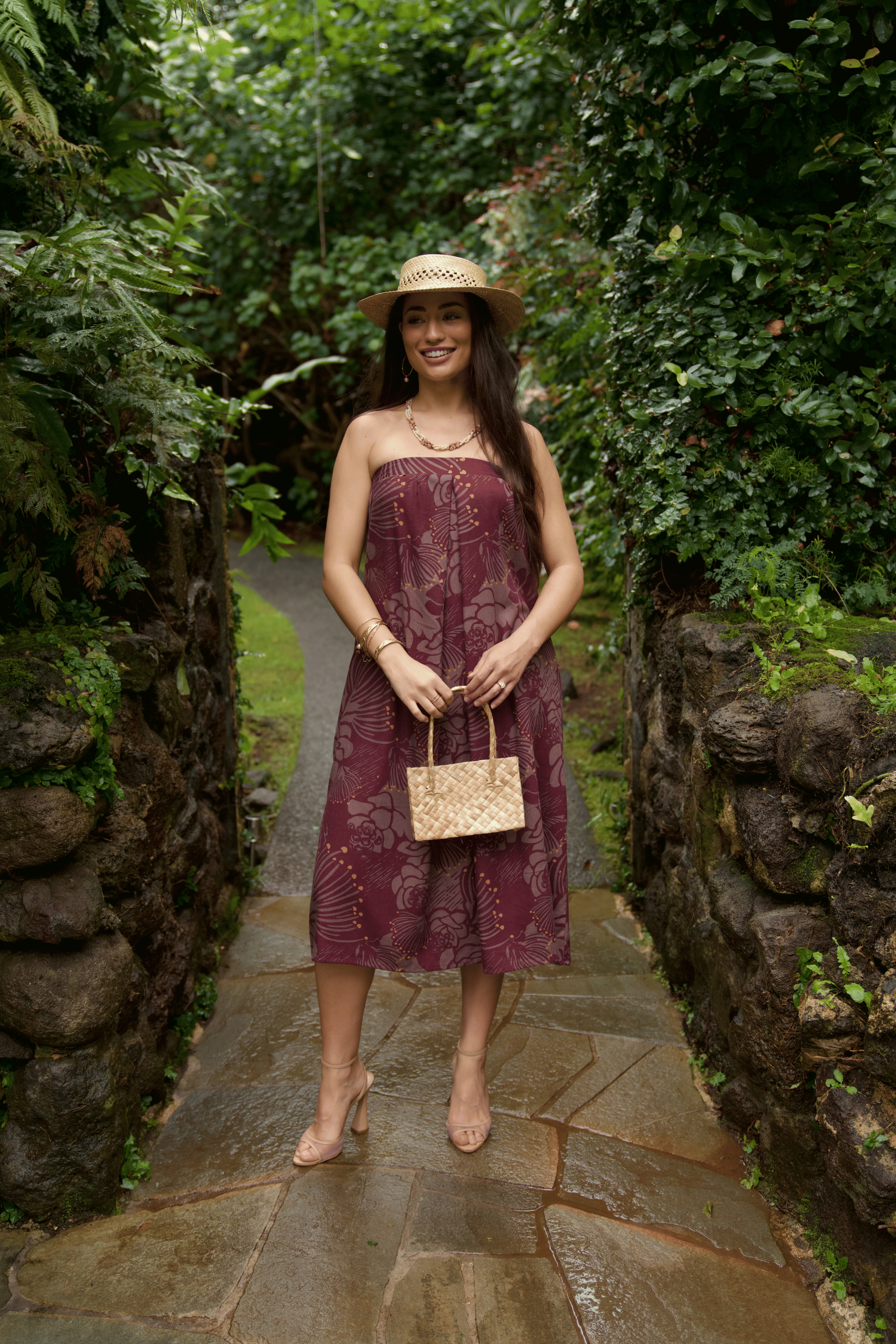 Naleo Dress ʻŌhiʻa Lehua in 'ōhelo