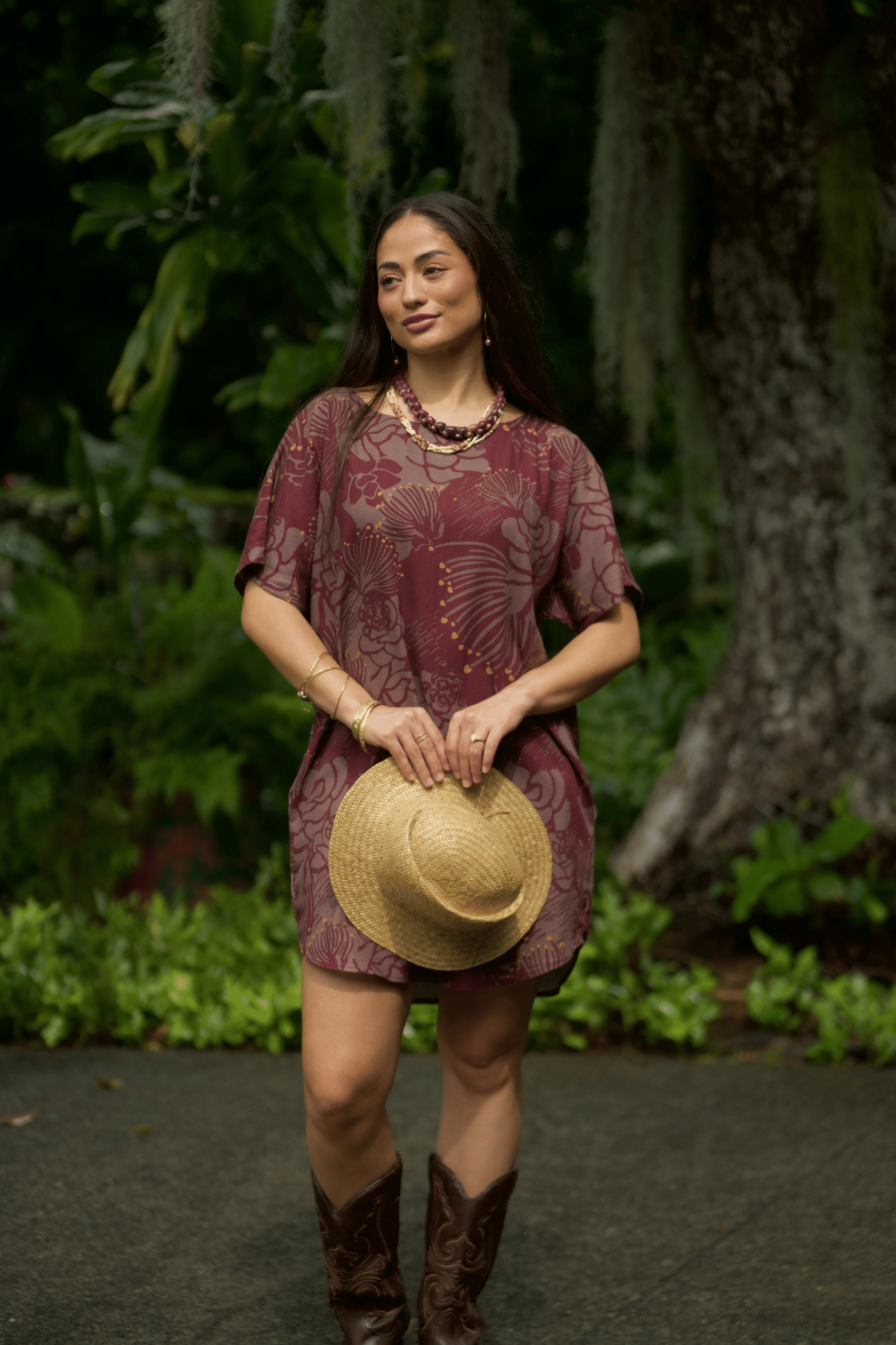 Kanani Dress ʻŌhiʻa Lehua in 'ōhelo