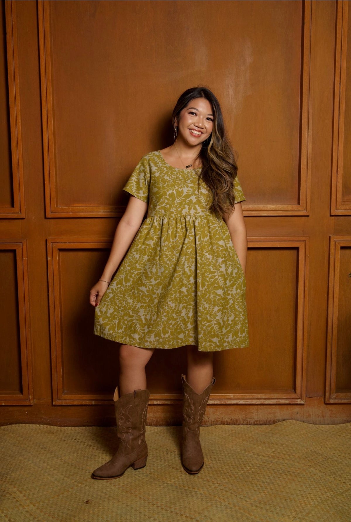 Babydoll Dress ʻŪlei in ʻŌlena