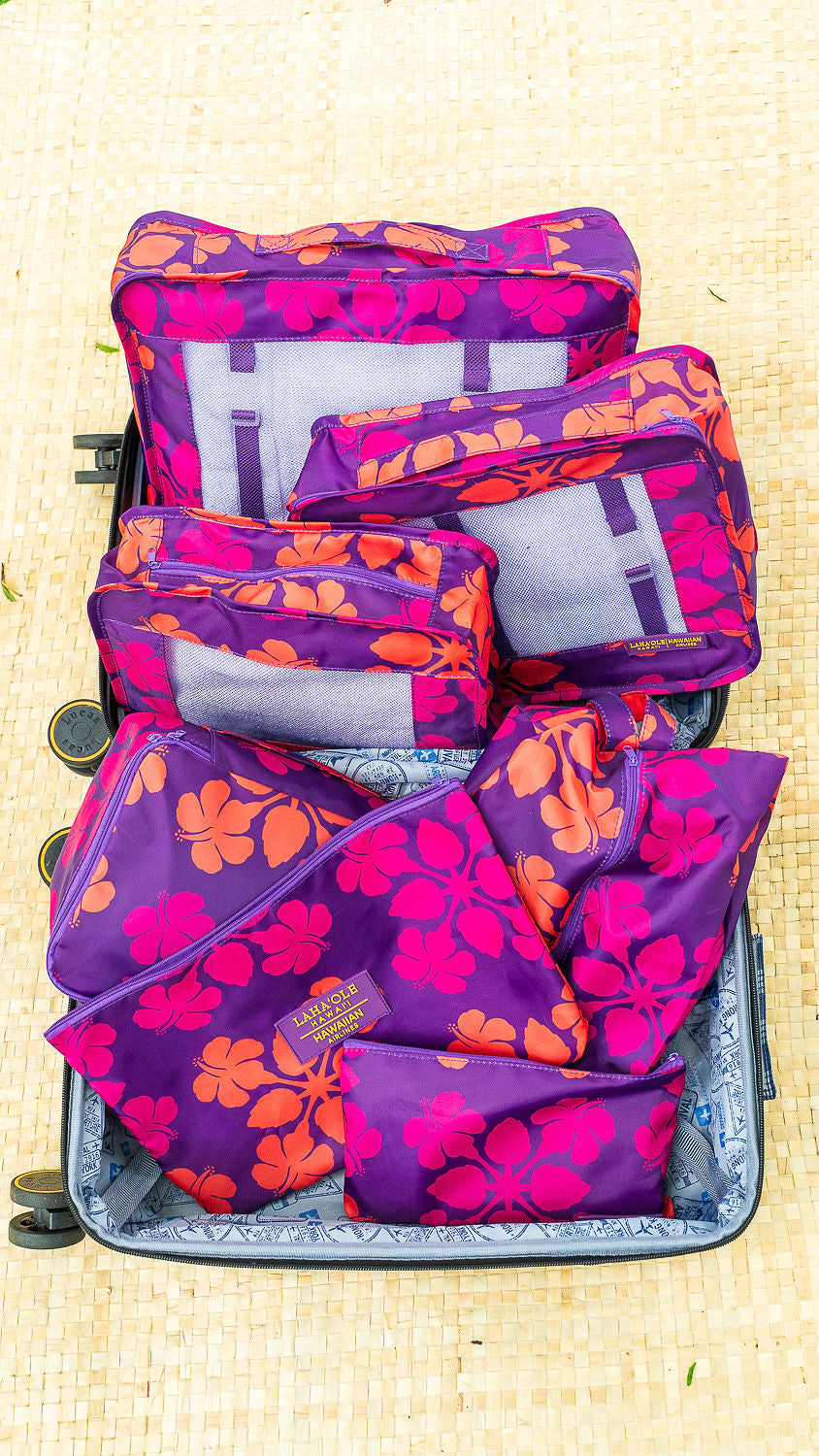 Exclusive Laha'ole x Hawaiian Airlines - includes 7 Packing Cubes