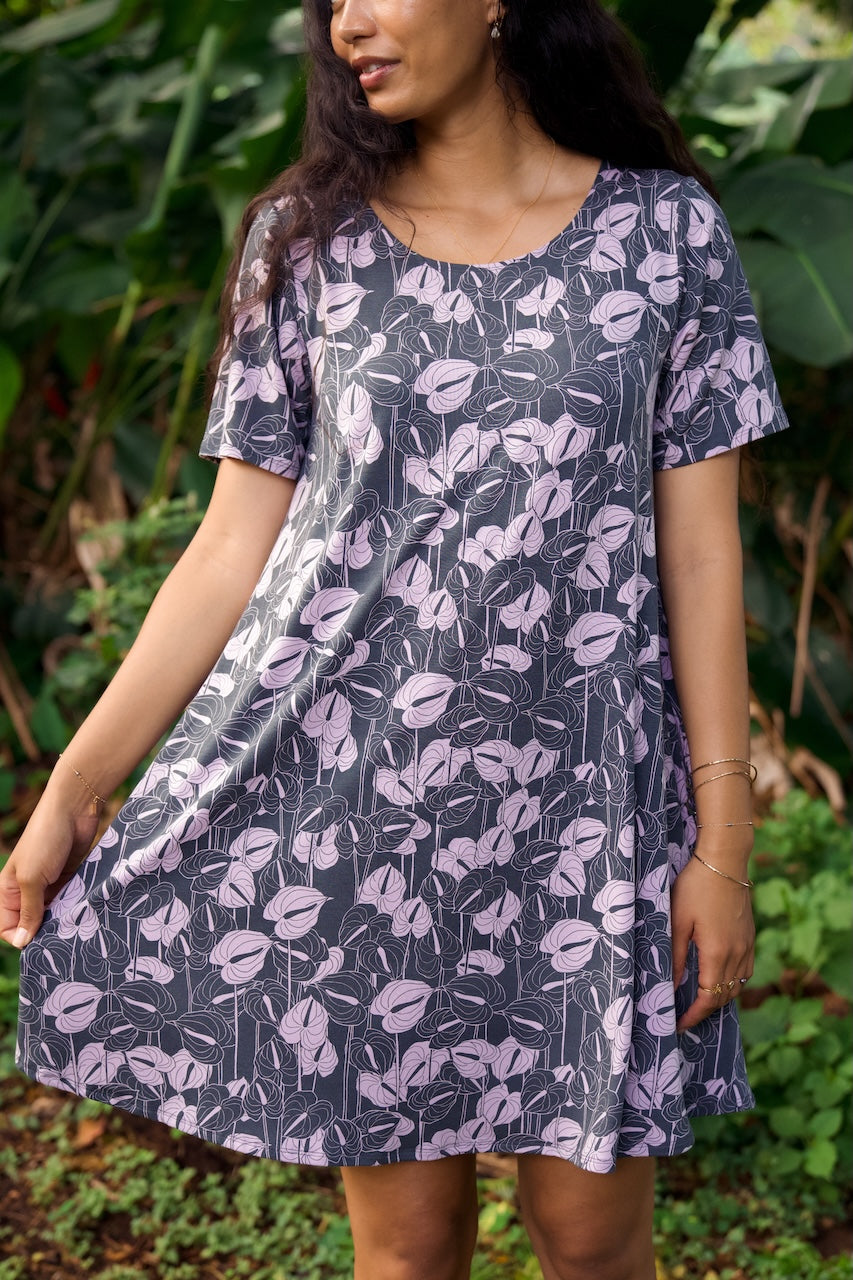 Bri Dress in Hilo Anthurium